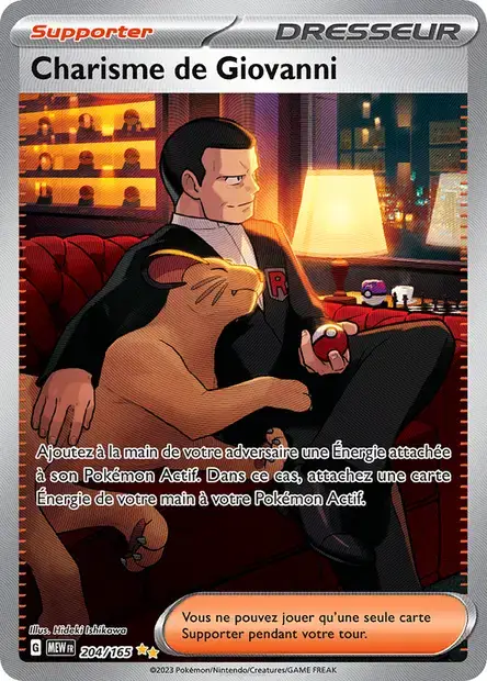 Carte Charisme de Giovanni 204/165