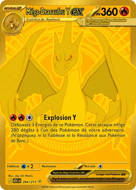 Carte Méga-Dracaufeu Y ex 294/217