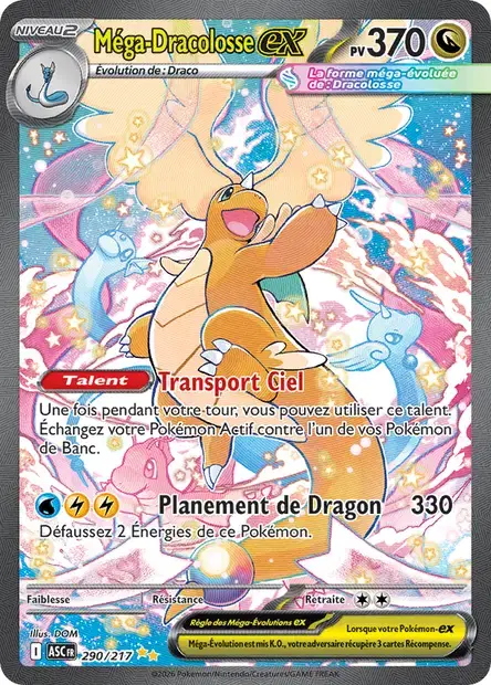 Carte Méga-Dracolosse ex 290/217