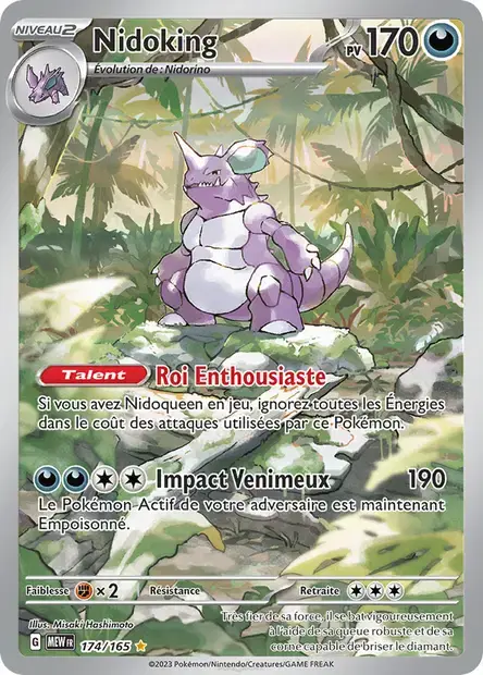 Carte Nidoking 174/165