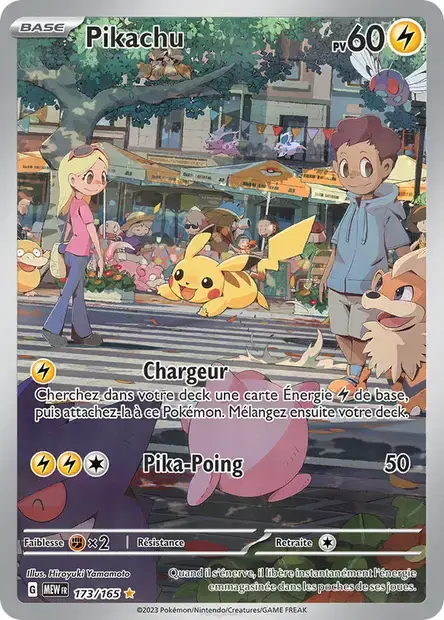 Carte Pikachu 173/165