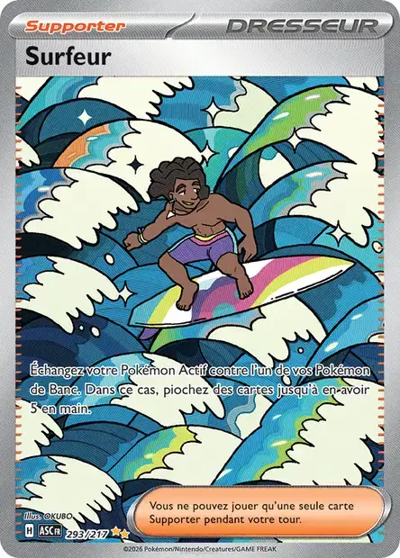 Carte Surfeur 293/217